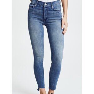MOTHER The Stunner Zip Ankle Step Fray Good Girls Do Jeans